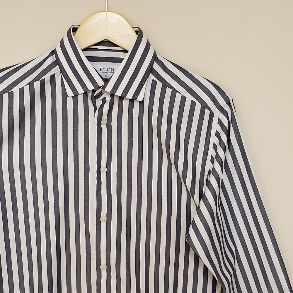 Eton Contemporary Button Down Slim 15.5 39
